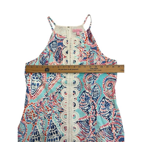 Lilly Pulitzer Annabell Halter/Tank Top Multi Shell Me About It Size 12 Preppy - Picture 9 of 9